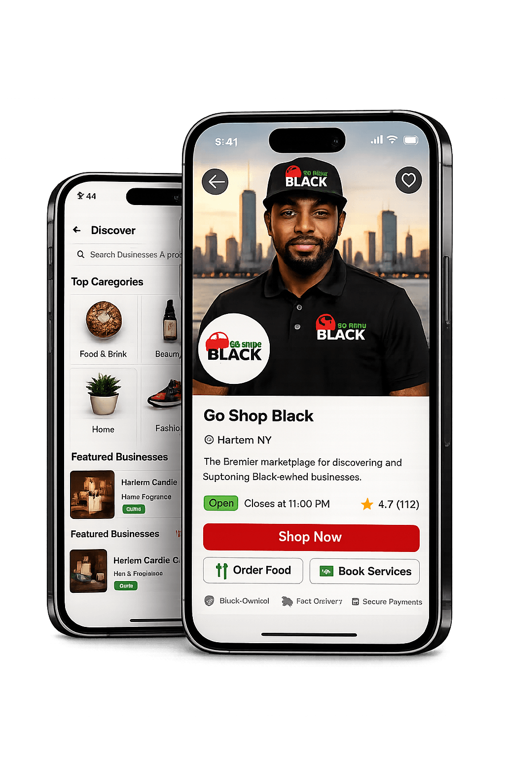 GoShopBlack mobile app preview