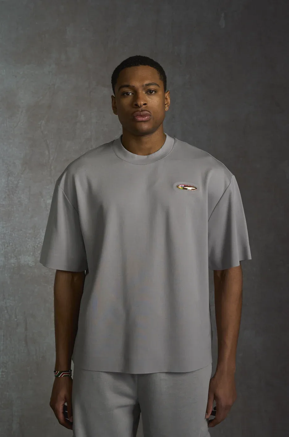 741 BOXY T-SHIRT - Grey Nebula
