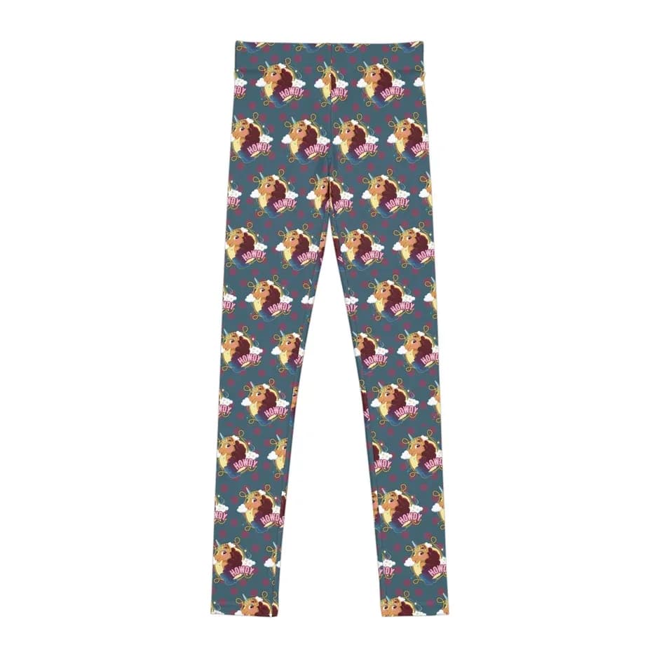 Afro Unicorn Howdy DIVINE Youth Leggings