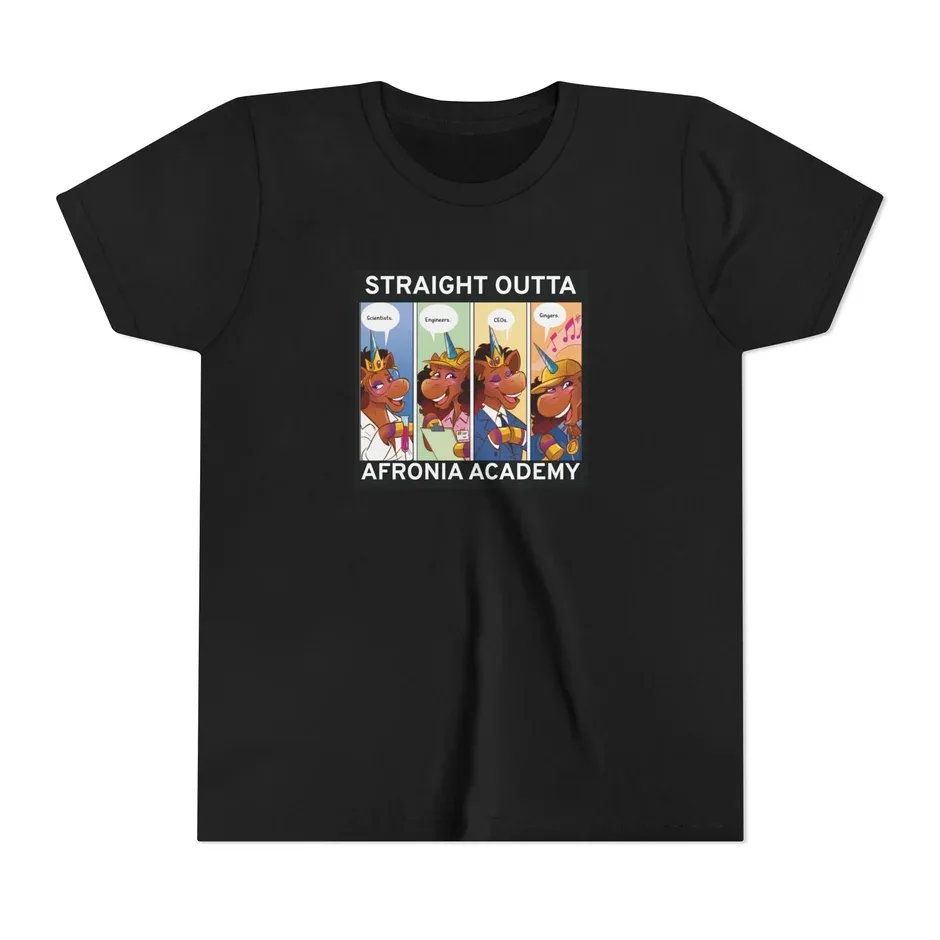 Youth Tee - STRAIGHT OUTTA AFRONIA