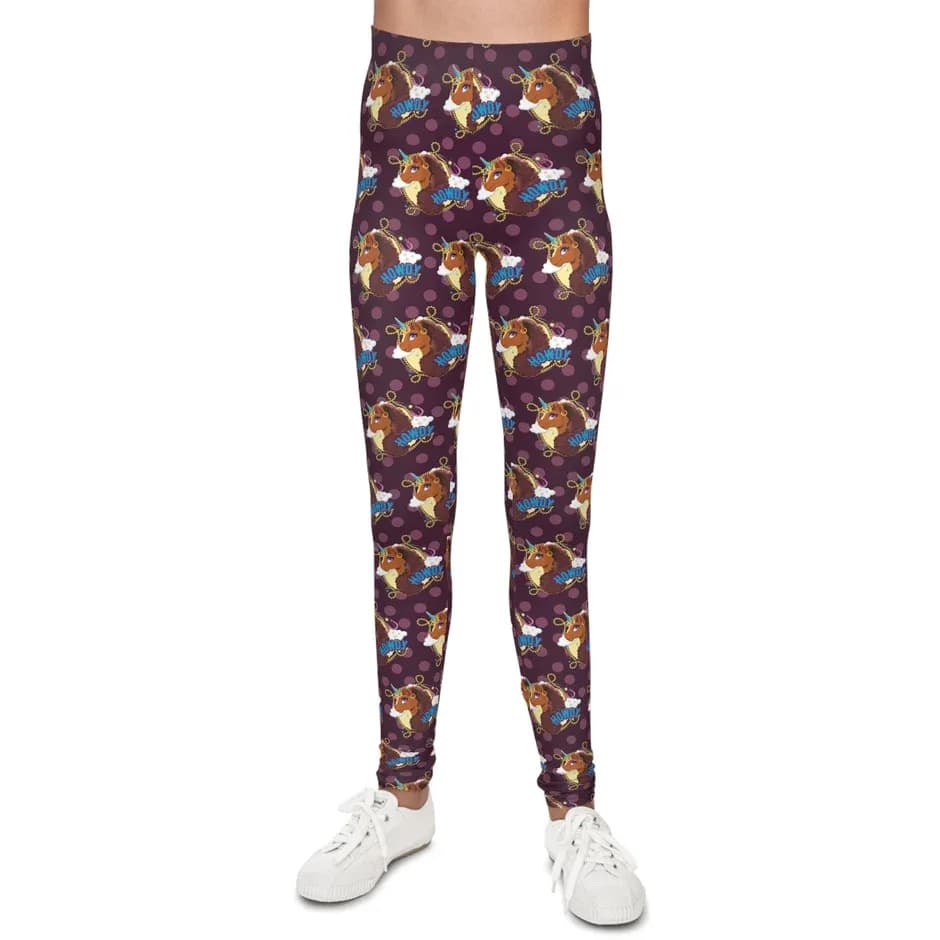 Afro Unicorn Howdy UNIQUE Youth Leggings