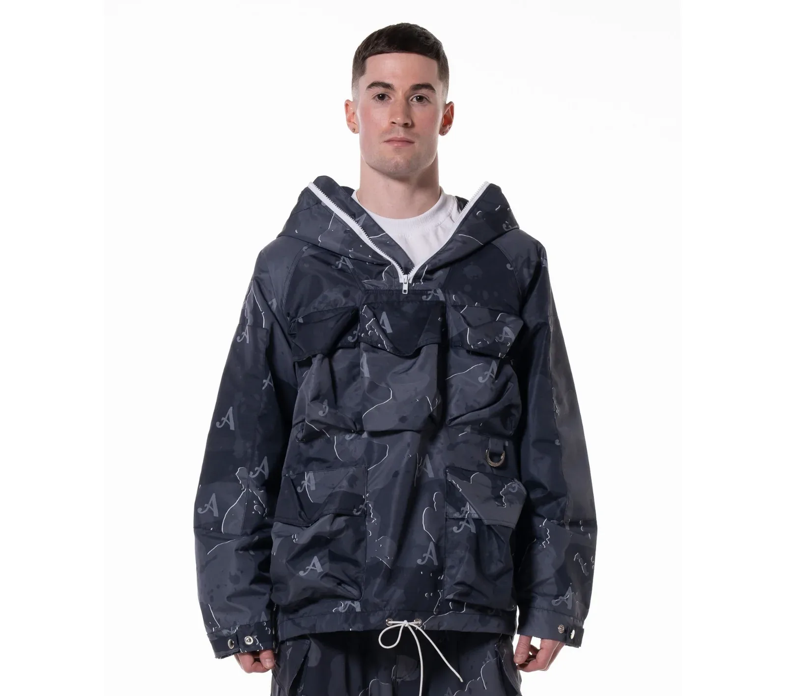 BLACK “MAKASI” CAMO JACKET Sale price