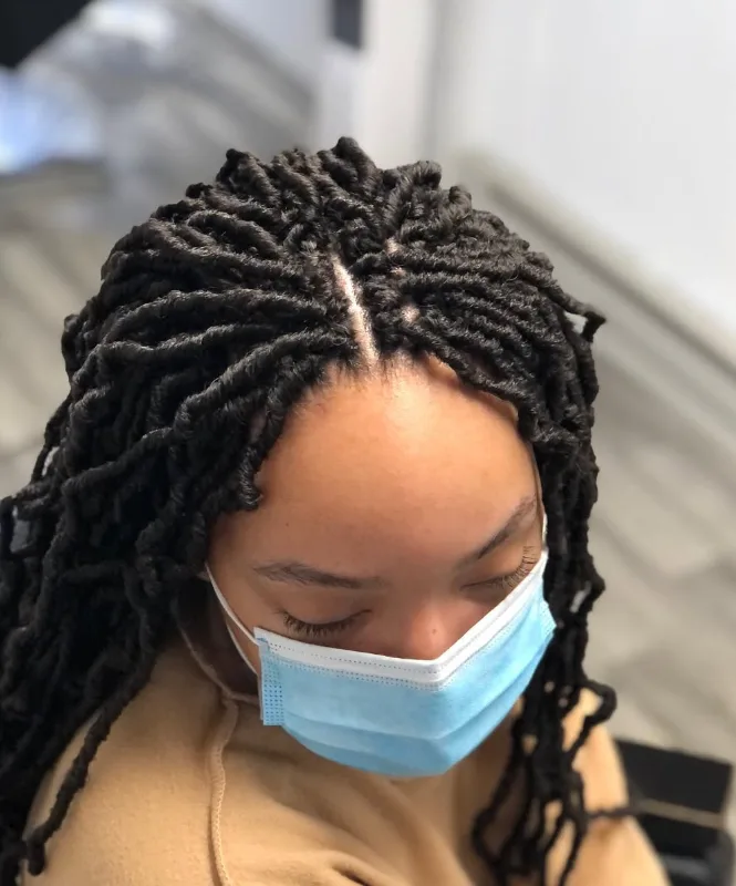 Crochet braid down ( cornrows only )