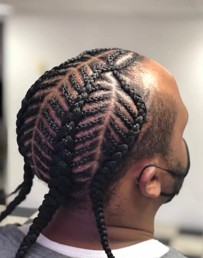 Men’s braid w/freestyle- design