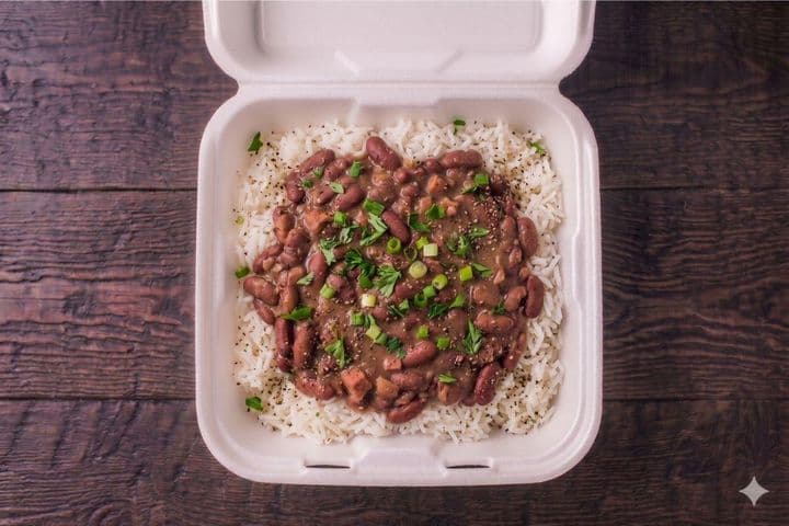 Family Red Beans over Jasmine Rice