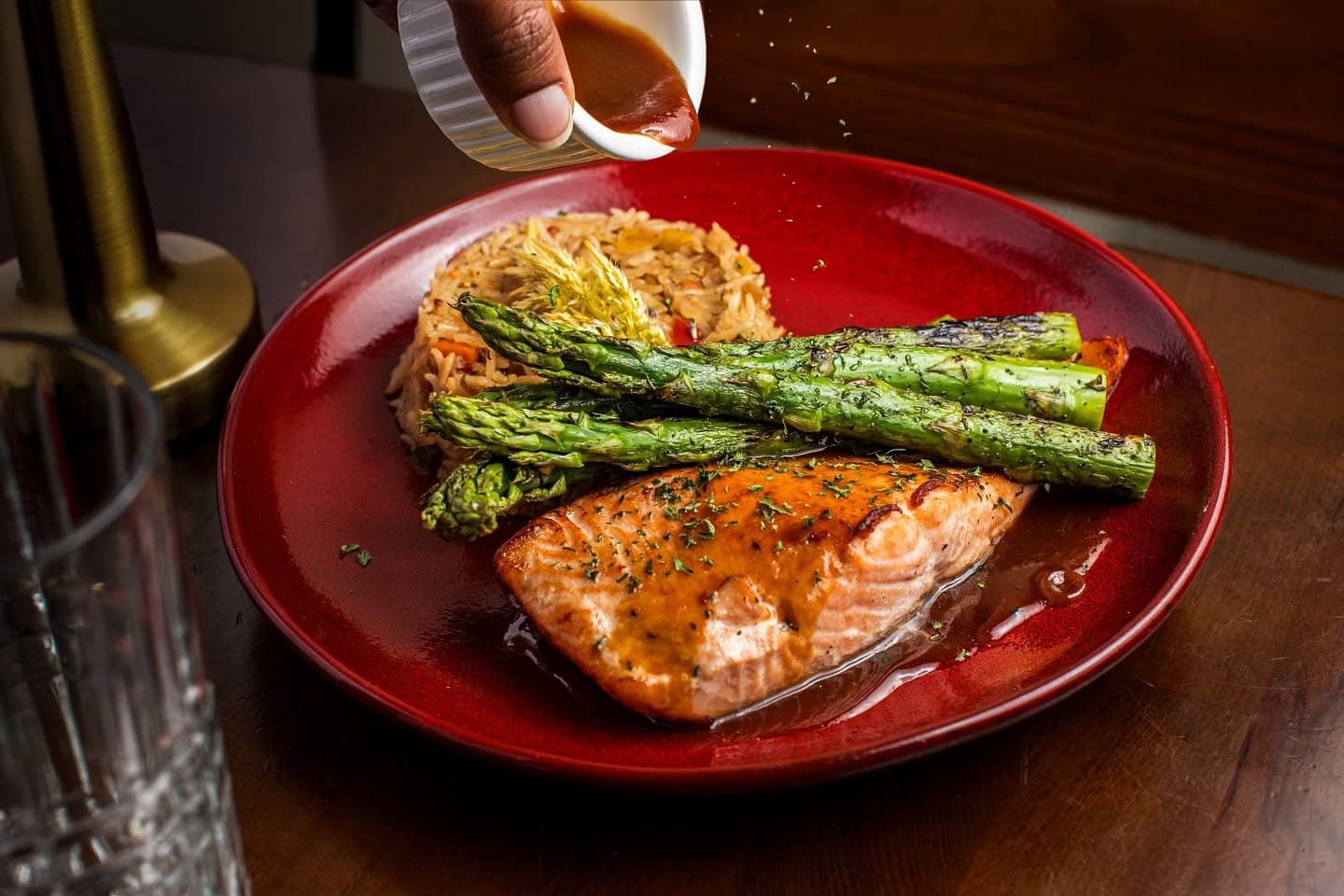 Orange Ginger Glazed Salmo