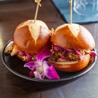 Pulled Jerk Chicken Sliders