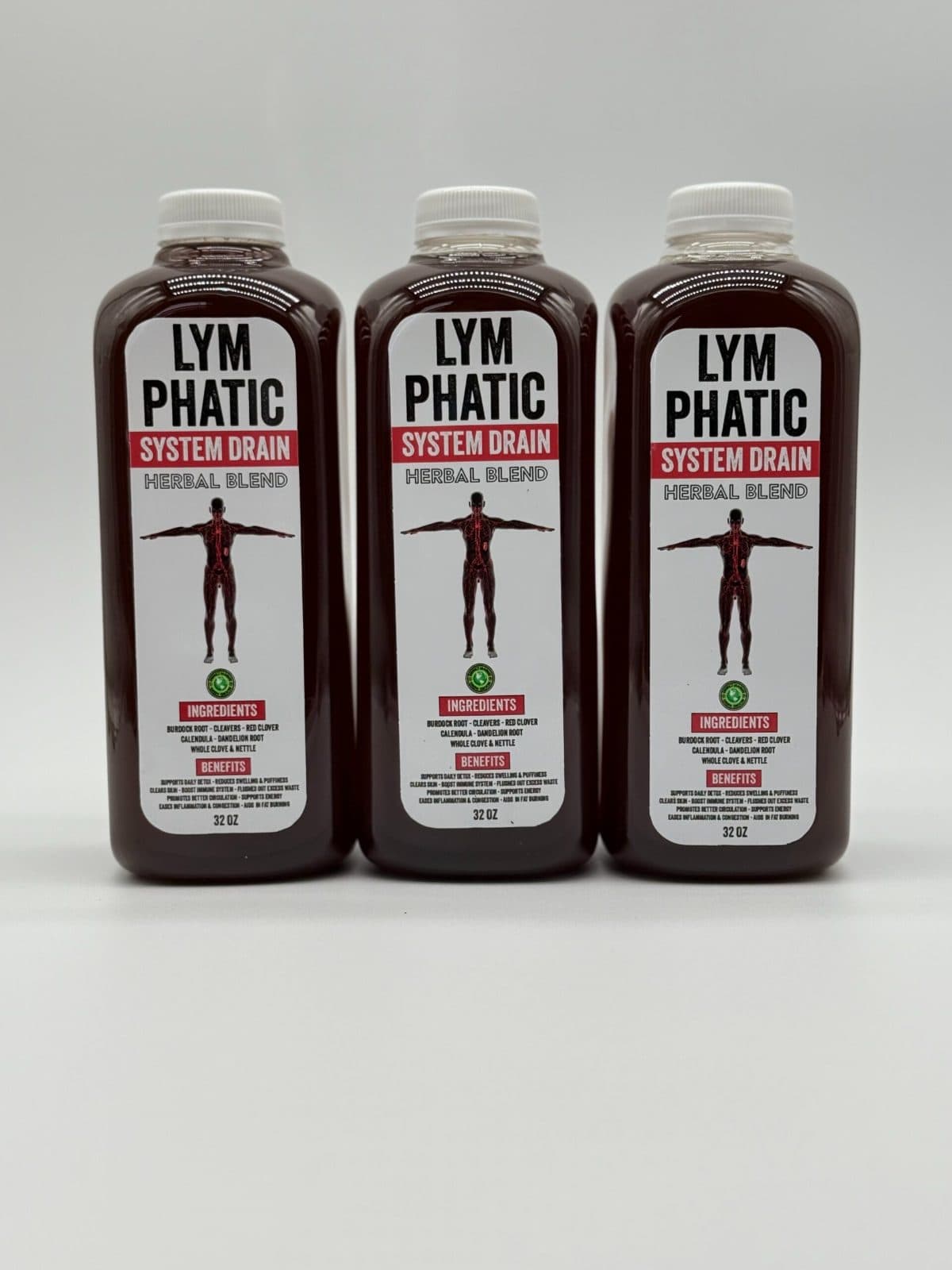 Lymphatic Drain Drink – 3 Bottle Package (32 oz each)