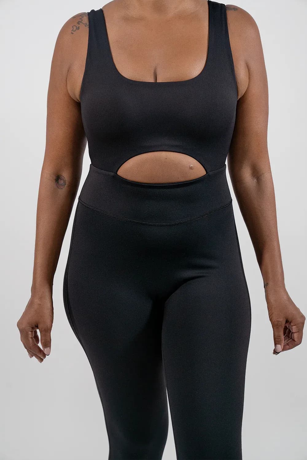 Fashionista Yogi "Act-Bad" Cut-out Jumpsuit
