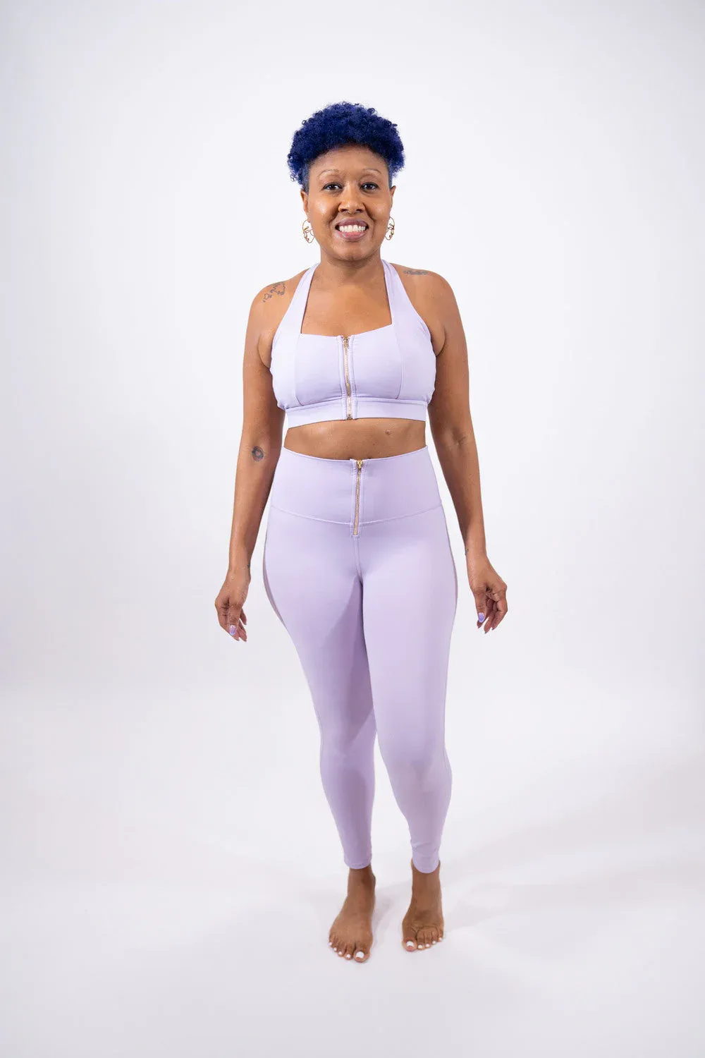 Fashionista Yogi "Zina" Zip Front Bra