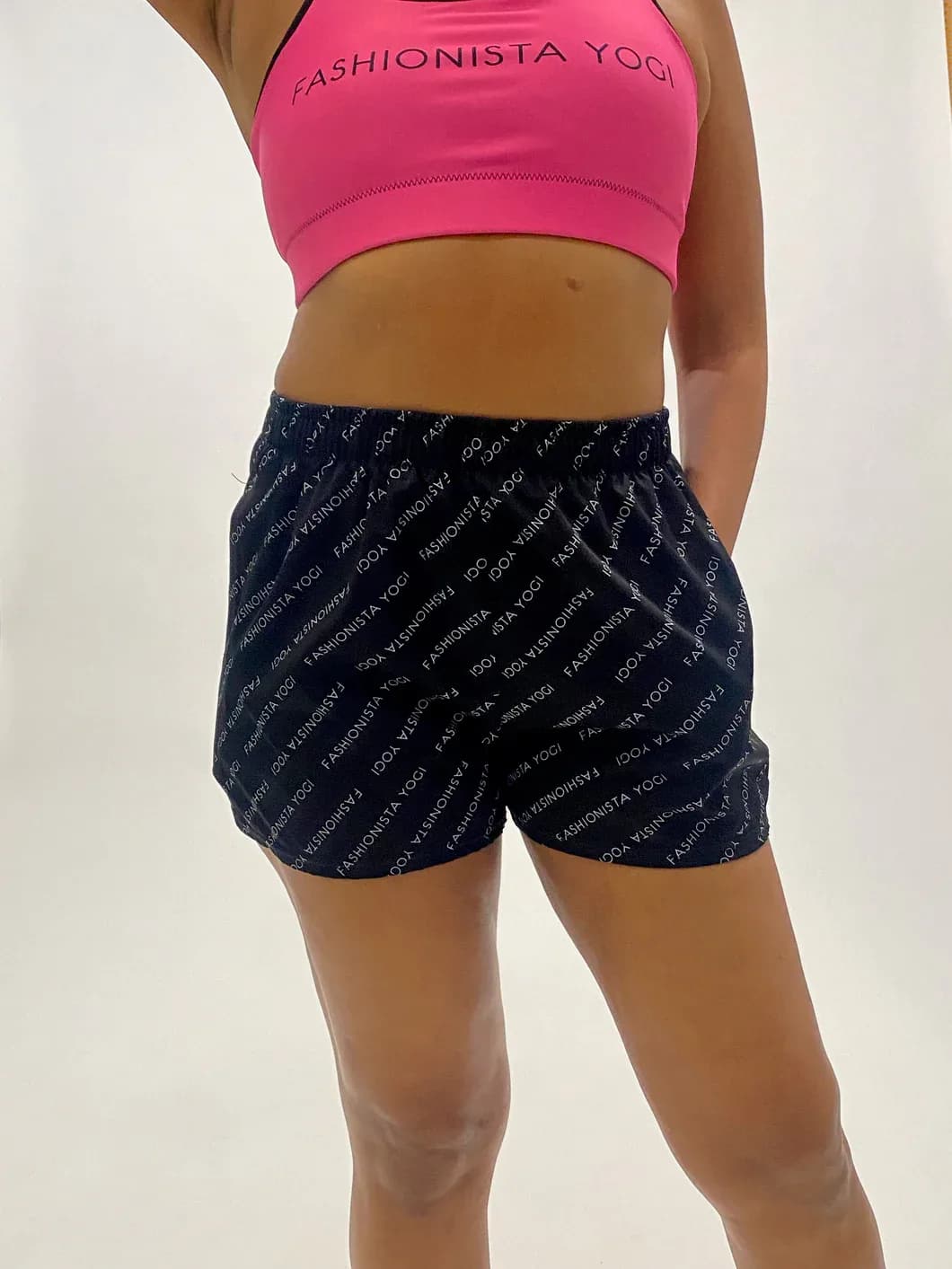 All Over Logo Printed Run Short