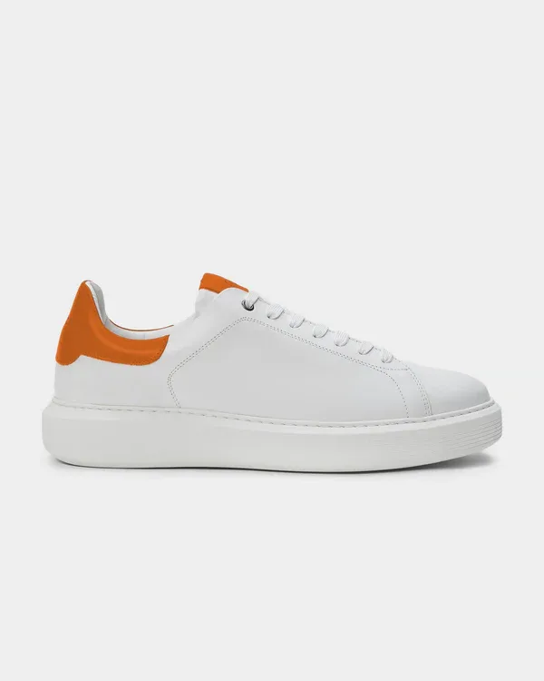 Legend London Sneaker - White/Mandarin