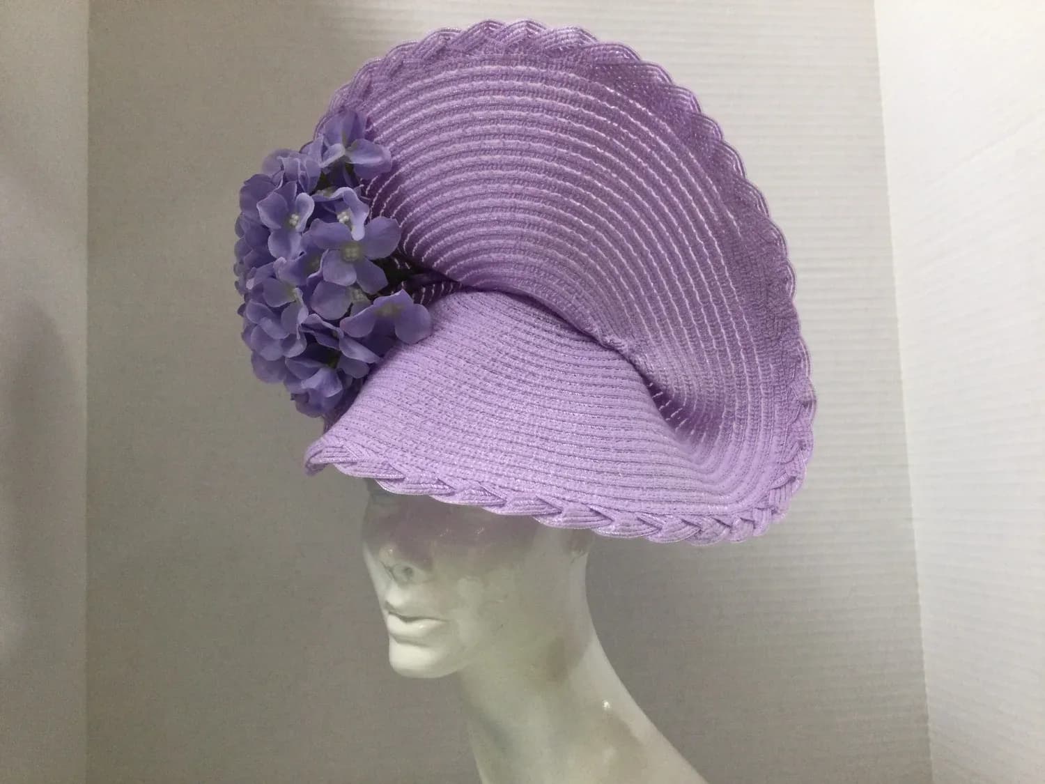 FS747 lavender hydrangea flower fascinator
