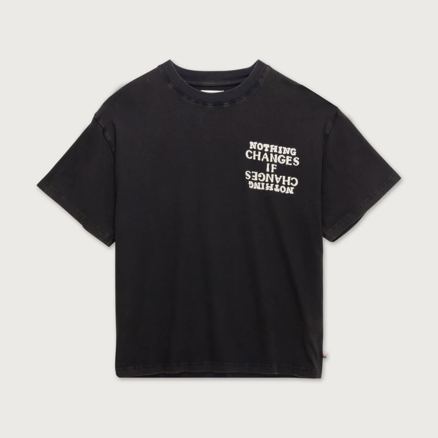 Nothing Changes Tee - Black/White