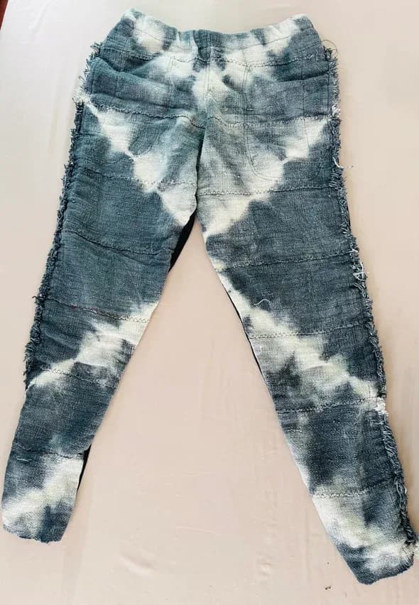 ITES Half & Half Mudcloth Joggers (Blue)