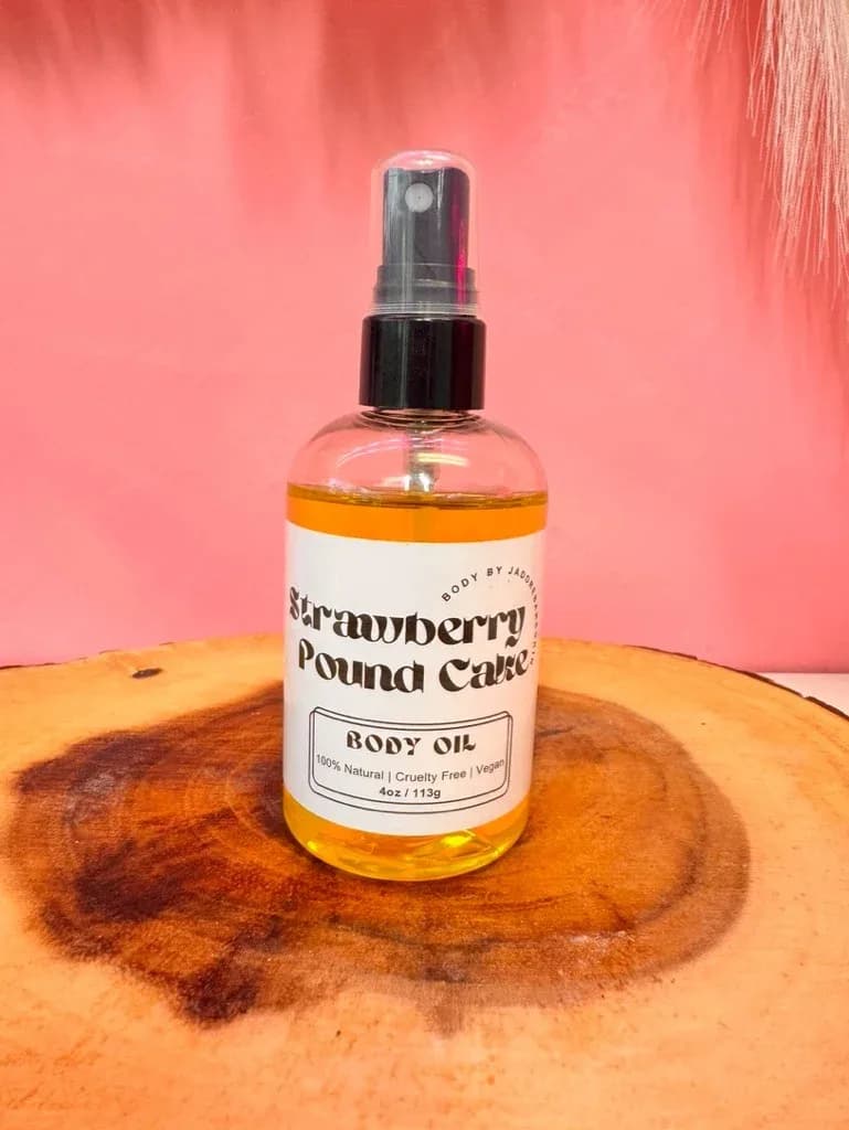 Strawberry Pound Cake Body Oil 4oz