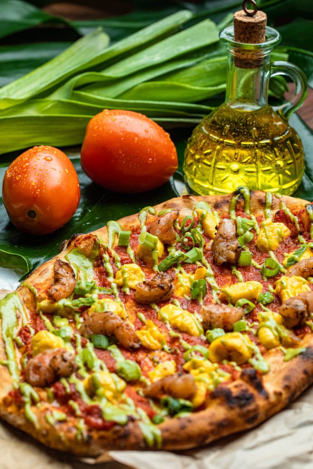 Yardie Shrimp Flatbread