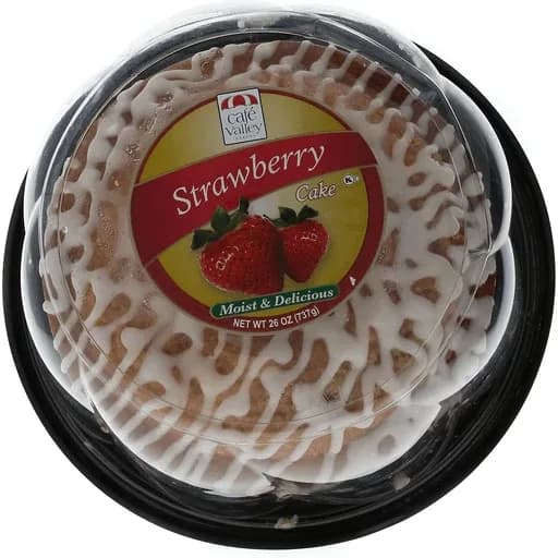 Cafe Valley Bakery Strawberry Glazed Ring Cake