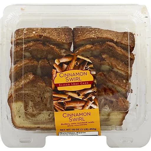 Csm Bakery Loaf Cake, Cinnamon Swirl, Sliced 16 Oz