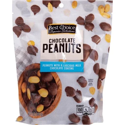 Superior Selections By Bst Ch Chocolate Peanuts 12 Oz