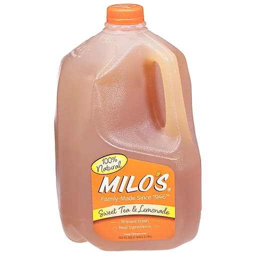 Milo's 100% Natural Sweet Tea & Lemonade Tea 128 Fl Oz
