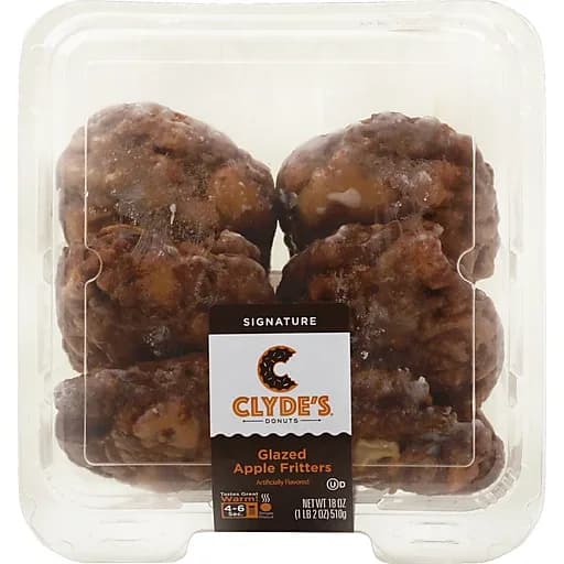 Clyde's Fritters Apple Delicious Donuts Glazed