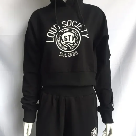 Black Friday LS Crop Top Tracksuit (women)