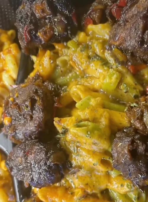 Oxtail Rasta Pasta Platter