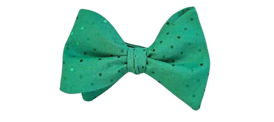 Green on Green Adult Bow Tie