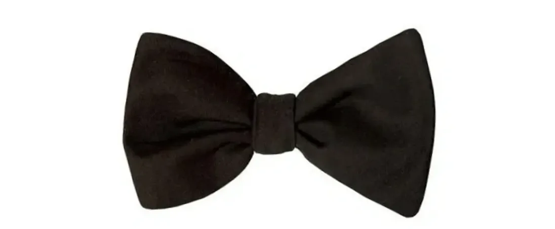 Solid Black Adult Bow Tie Orders