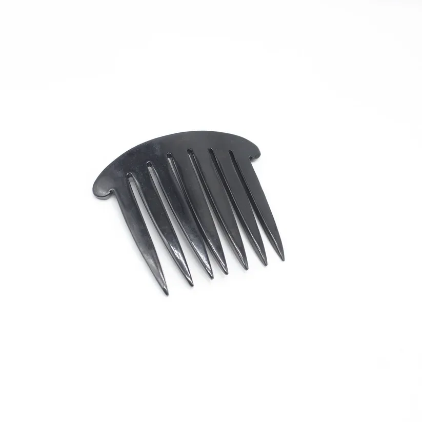 Buffalo Horn Decorative Comb — Hand-Carved Scalp Stimulator & Updo Holder