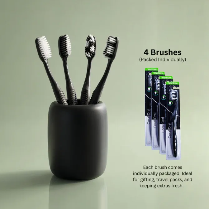(4) Single-Pack Toothbrushes