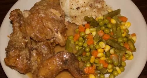 Smothered Chicken Dinner