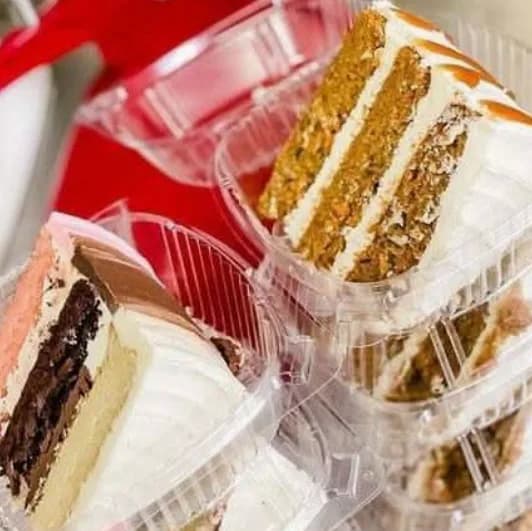 Pink Velvet Oreo Cake Slice