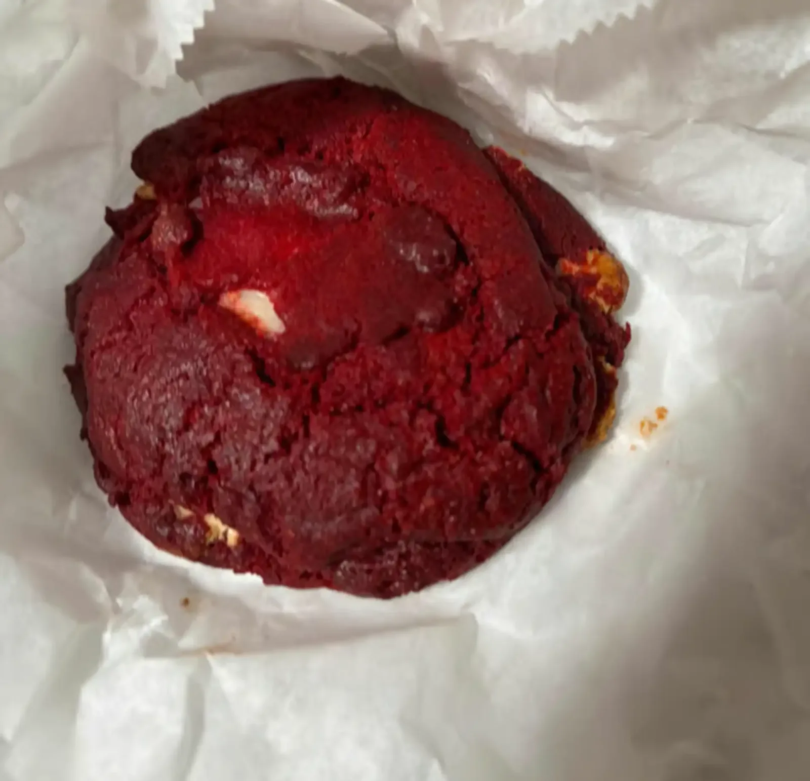 Red Velvet Stuffed Cookie
