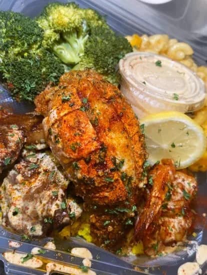 Grilled Lobster & Prawns